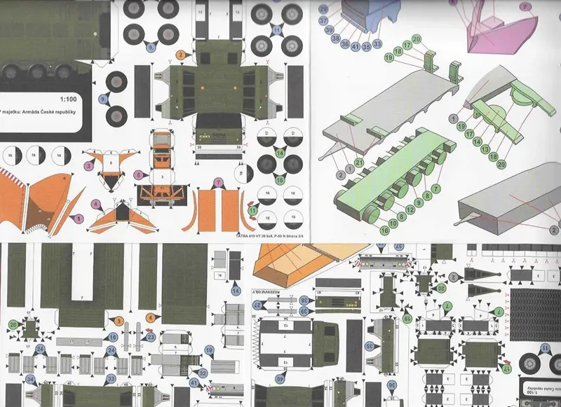 Papierový model - Tatra 815 VT 26 8x8, P-50N - AČR